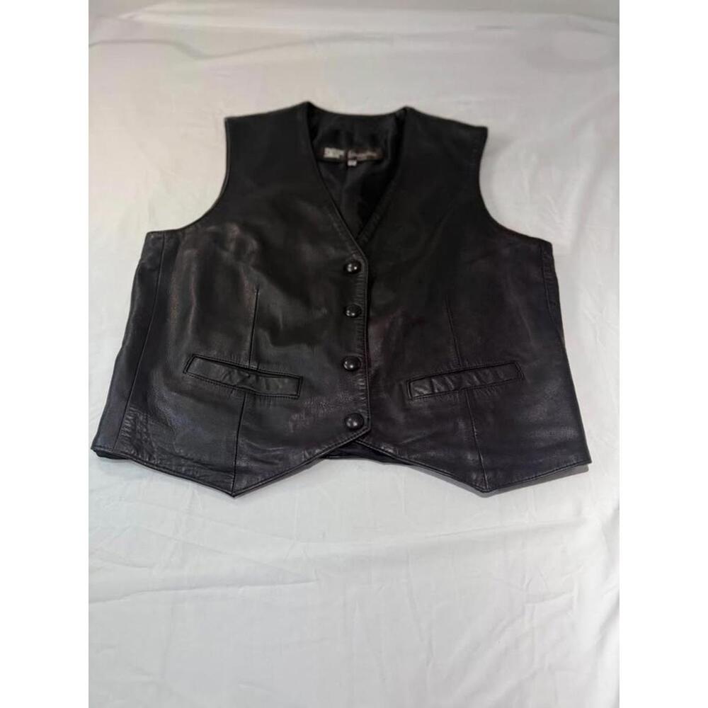 Star Fourrures‎ Paris Leather Vest Men's Size 44